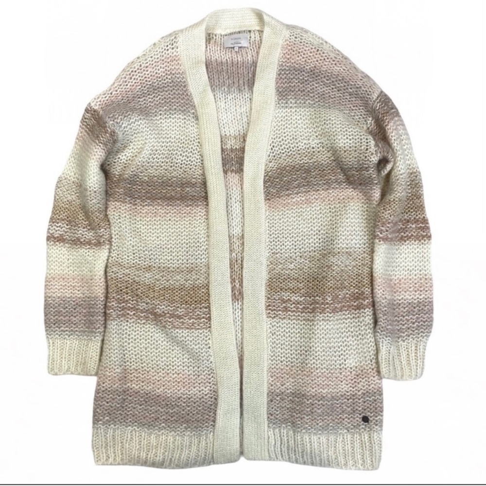 Anthropologie Loraina Metallic Knit Mohair Cardigan. Size L.